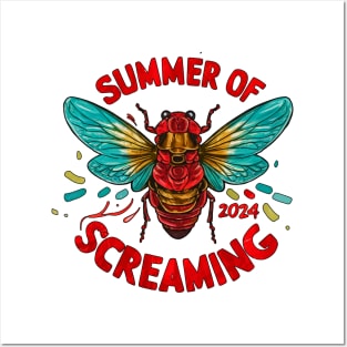 Cicada Summer of Screaming T-Shirt Posters and Art